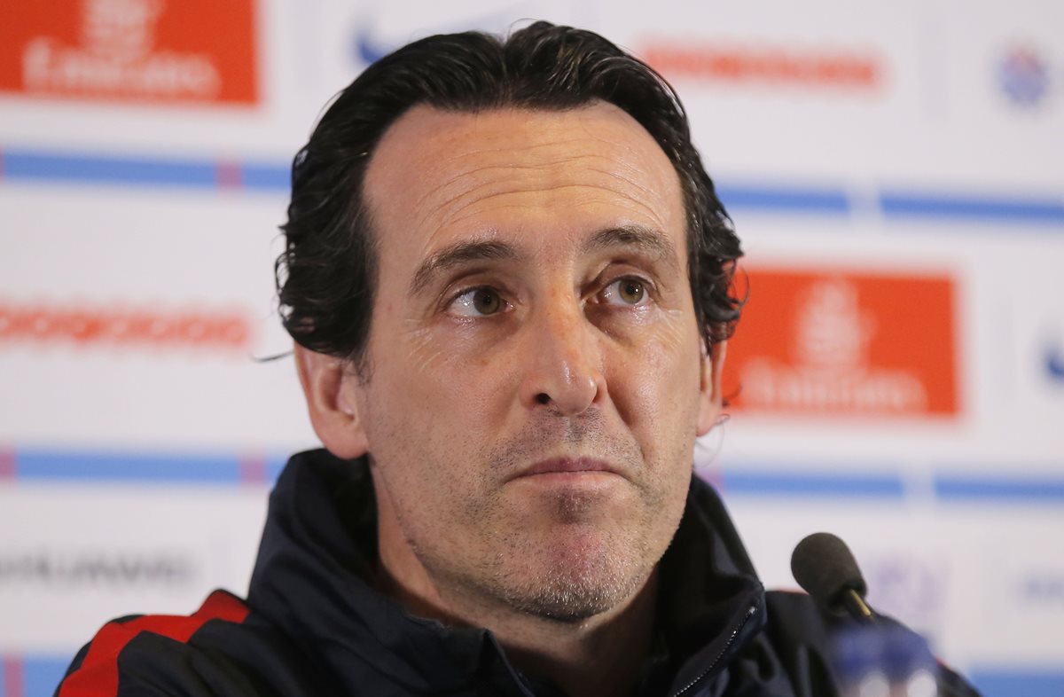Emery fue duramente criticado por el planteamiento defensivo extremo contra el Barcelona en el juego de vuelta. (Foto Prensa Libre: AFP)