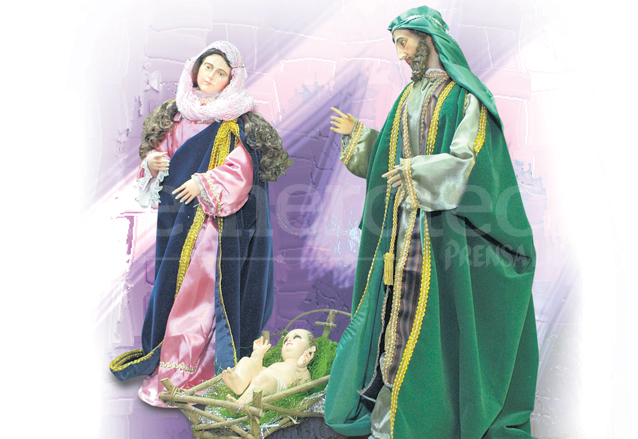 Misterio de la Natividad tallado en madera por Julio Dubois, nieto. (Foto: Hemeroteca PL)
