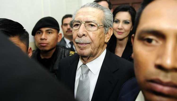 El general Efraín Ríos Montt falleció a los 91 años el 1 de abril último, por un infarto. (Foto Prensa Libre: Hemeroteca PL)