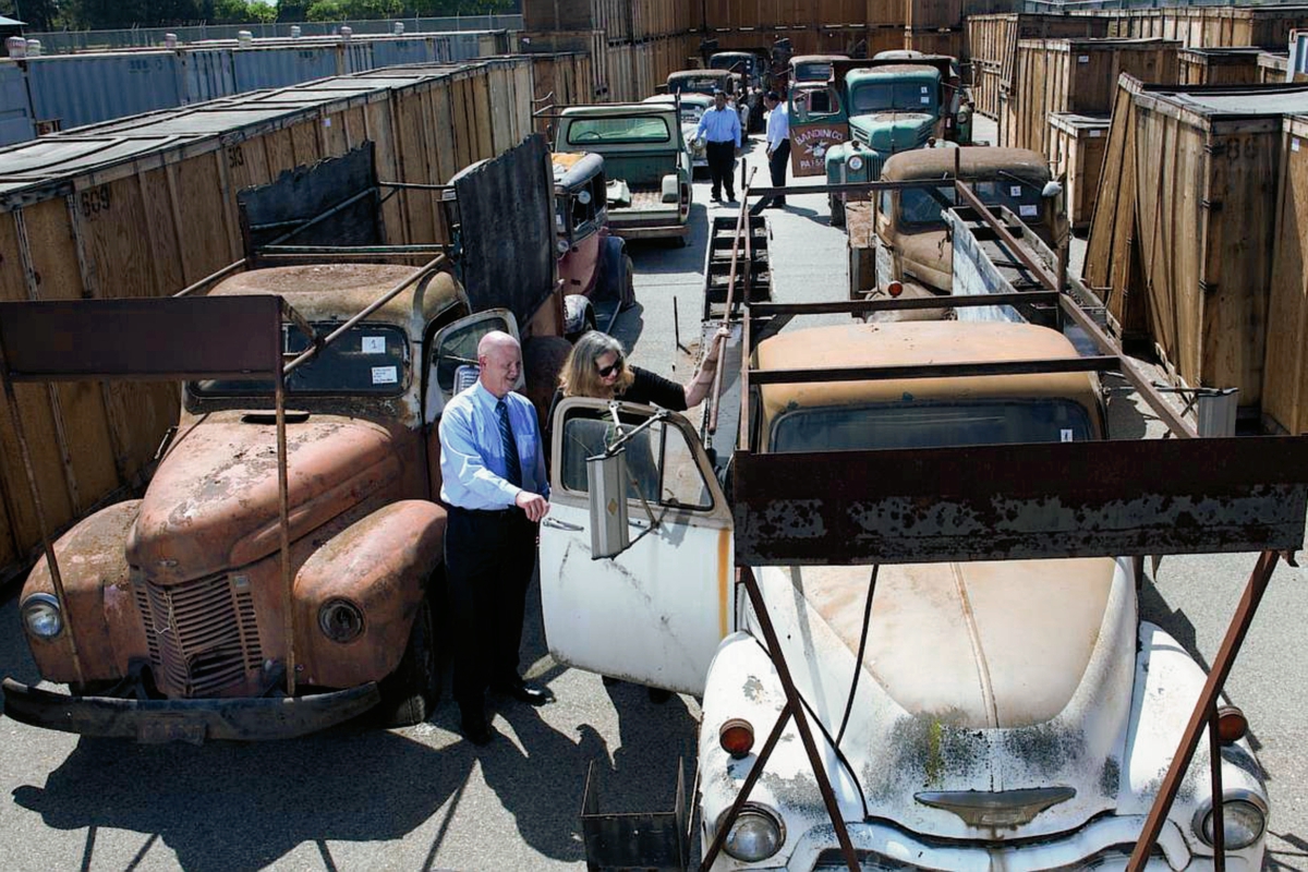 Los vehículos clásicos que serán subastados en Orange, California. (Foto Prensa LIbre:AP)