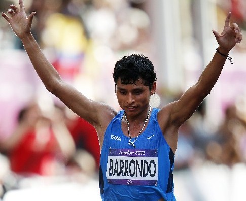 Érick Barrondo, en los Juegos de Londres 2012. (Foto Prensa Libre: EFE)