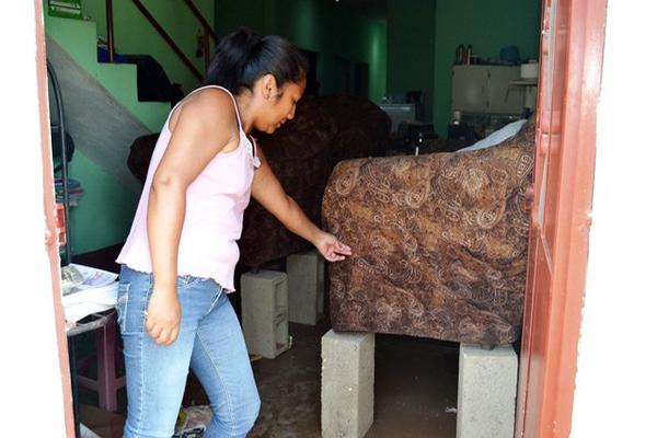 Inundación en El Progreso (Foto Prensa Libre; Hugo Oliva)<br _mce_bogus="1"/>