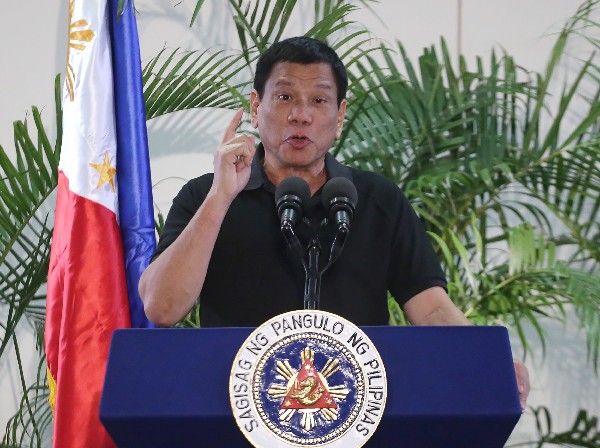 Rodrigo Duterte, presidente de Filipinas. (Foto Prensa Libre: AFP)