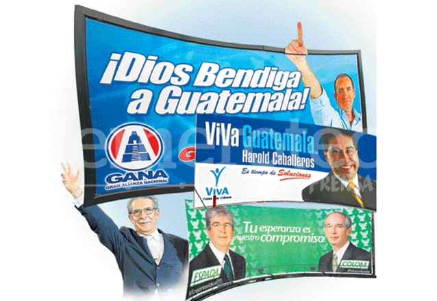 Ha sido recurrente en las campañas proselitistas el discurso religioso. (Foto Prensa Libre: Hemeroteca)