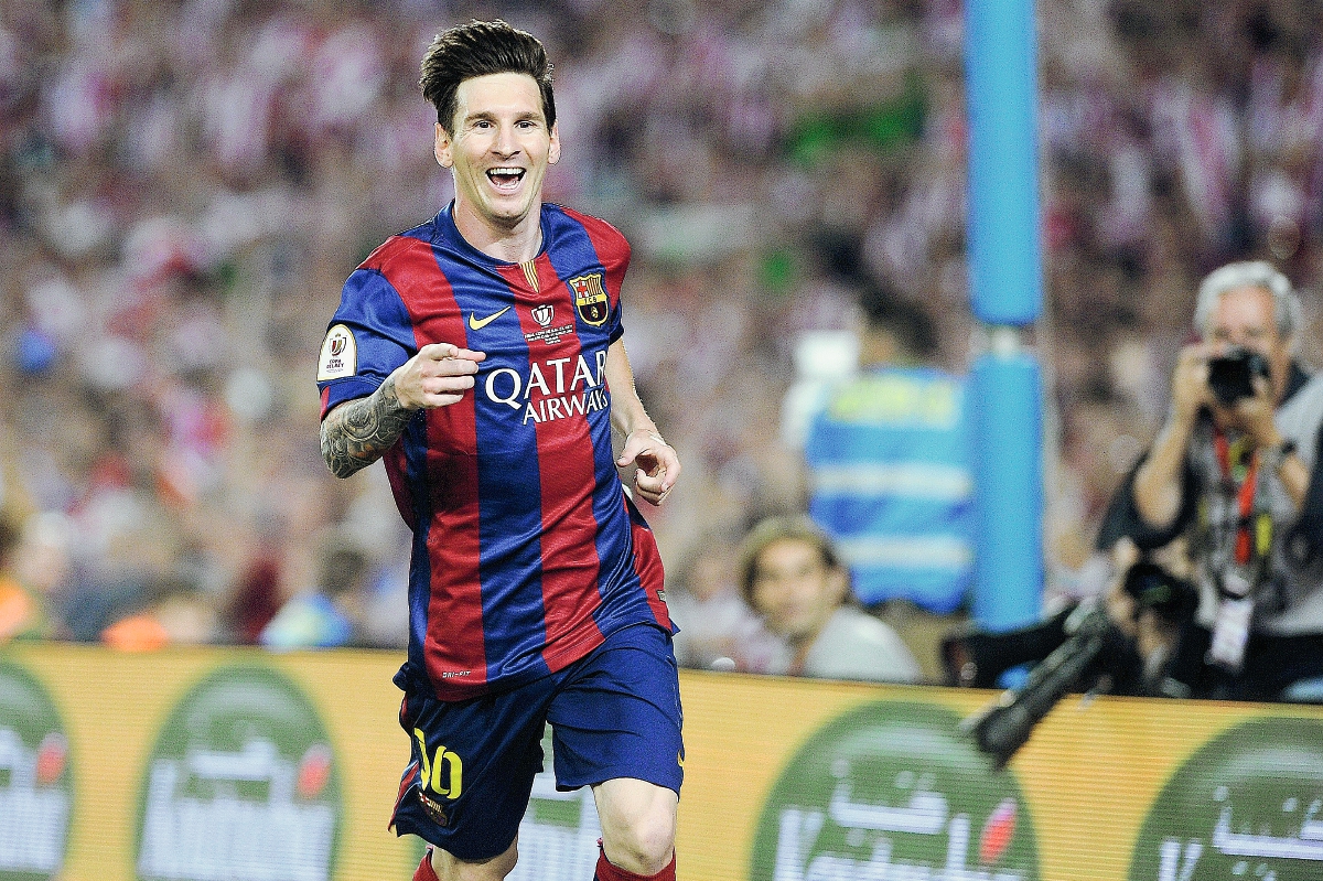 Lionel Messi espera poder celebrar el sábado ante la Juventus. (Foto Prensa Libre: AFP)