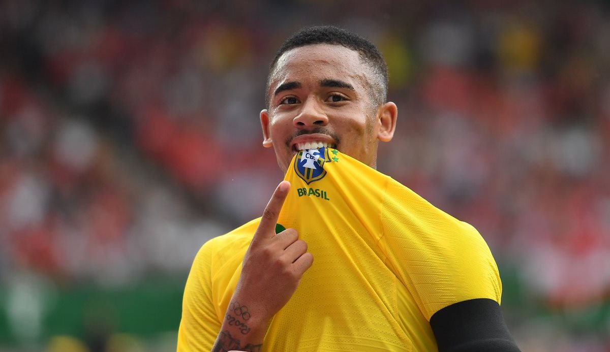 Gabriel Jesus es una de las figuras de la selección brasileña. (Foto Prensa Libre: AFP)