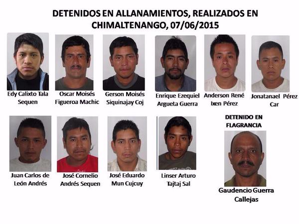Capturan a 11 presuntos violadores