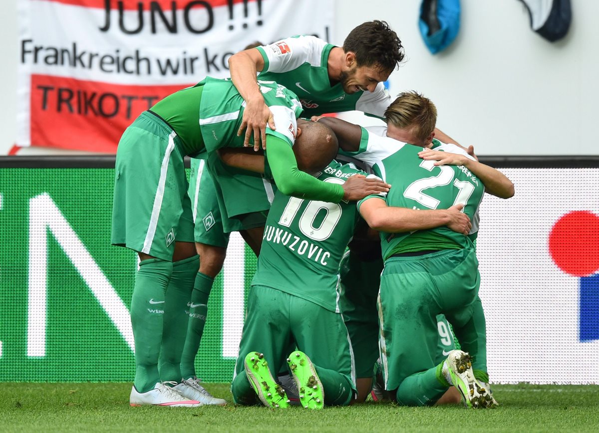 El Werder Bremen consiguió una importante victoria. (Foto Prensa Libre: EFE)