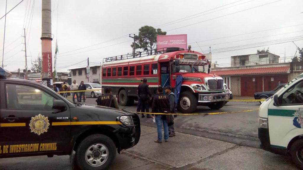 Lugar donde ocurrió el ataque en la cabecera de Chimaltenango. (Foto Prensa Libre: Víctor Chamalé)