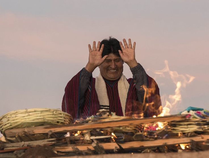 Evo Morales, presidente de Bolivia. (Foto Prensa Libre: EFE).