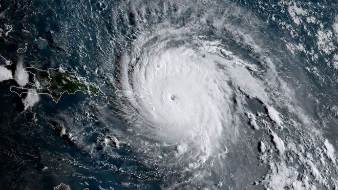 El huracán es tan potente que hasta lo registraron los sismógrafos en la región. AFP