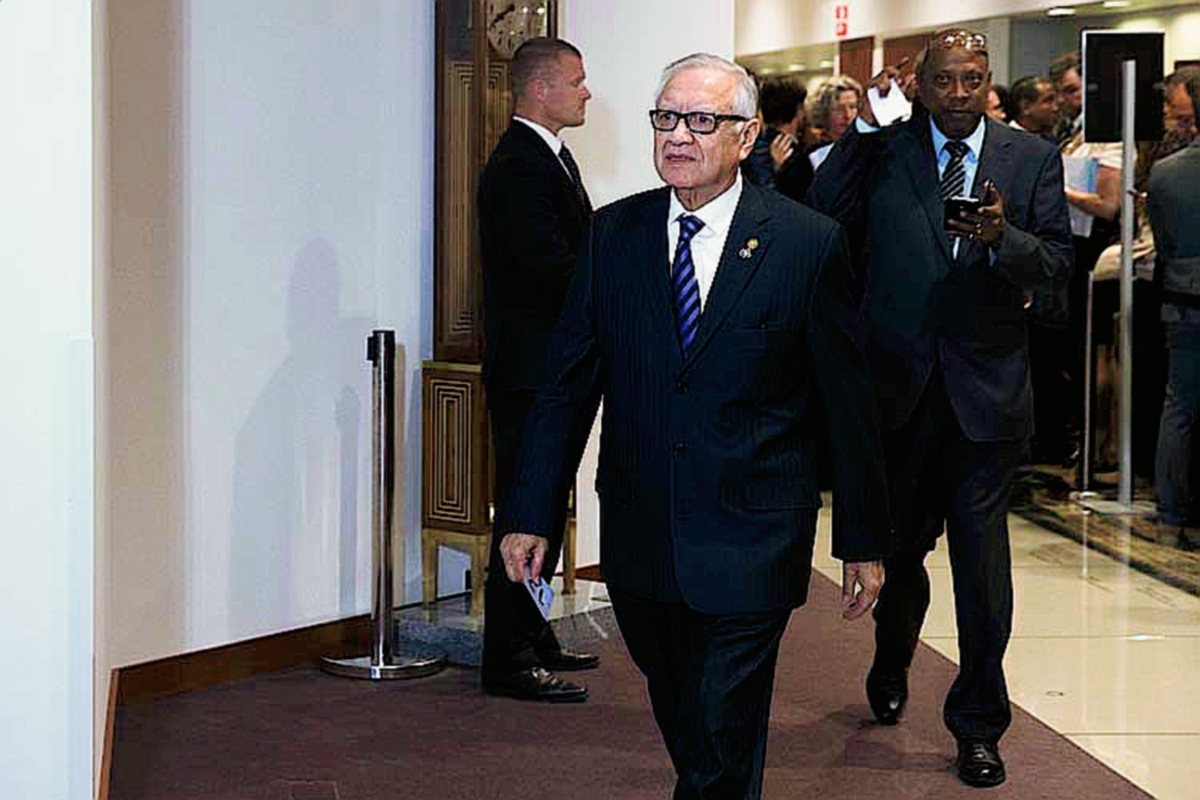 Alejandro Maldonado Aguirre, vicepresidente de Guatemala, partició en la II Cumbre de la EU-CELAC, en Bélgica. (Foto Prensa Libre: Vicepresidencia)
