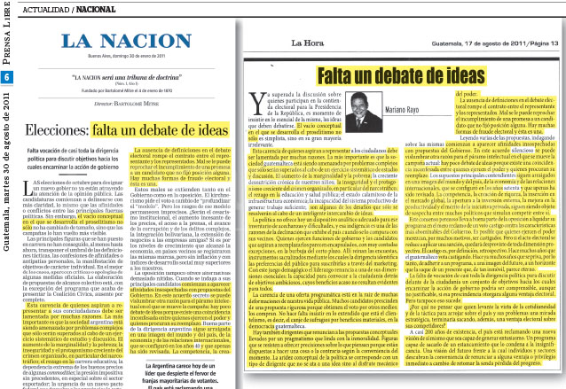 En 2011 Mariano Rayo publicó casi íntegramente el editorial de un periódico argentino. (Foto: Hemeroteca PL)