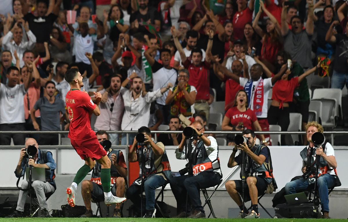 André Silva anotó el gol de la victoria de Portugal contra Italia. (Foto Prensa Libre: AFP)