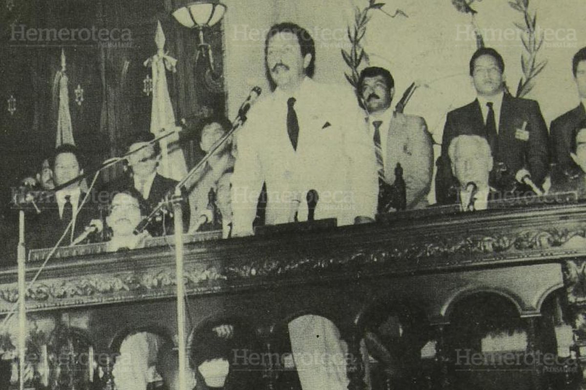 Presidentes de Centroamérica en agosto de 1987, cuando firmaron los acuerdos de Esquipulas II. (Foto: Hemeroteca PL)