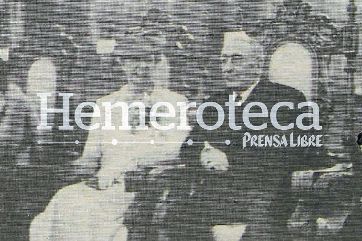 Eleanor Roosevelt y el General Jorge Ubico se reunieron en la Casa Presidencial. Foto de la década de los años treinta.