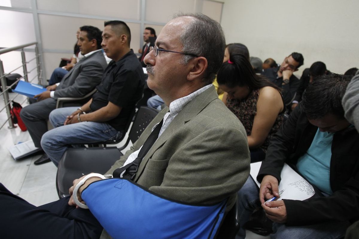 Pedro Muadi durante la audiencia de este martes. (Foto Prensa Libre: Paulo Raquec).