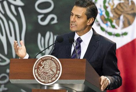 Enrique Peña Nieto, presidente de México. (Foto Prensa Libre: AFP).