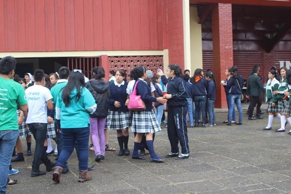 Estudiantes de varios establecimientos educativos celebraron el pasado fin de semana el Segundo Festival de Talento Artístico. (Foto Prensa Libre, Ángel Tax)