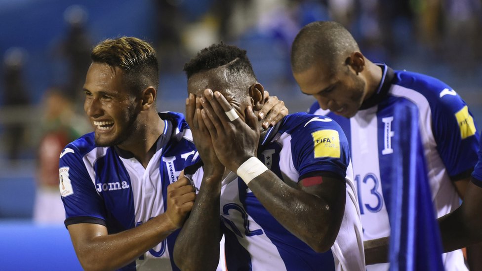 Honduras se mantiene con vida en la clasificación al Mundial de Rusia 2018. (Foto Prensa Libre: cortesía BBC)