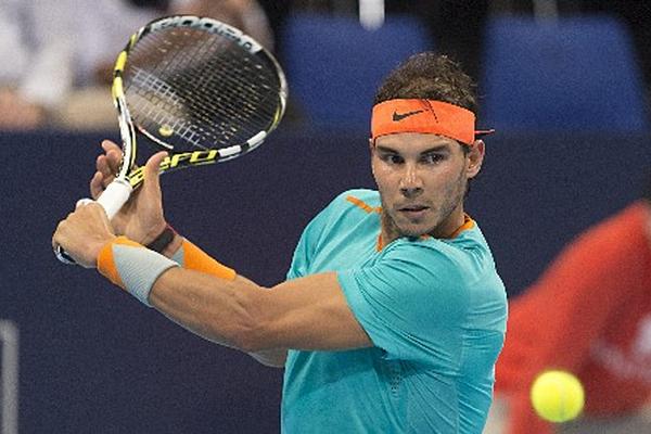 Rafael Nadal debutó con triunfo en Basilea. (Foto Prensa Libre: EFE)