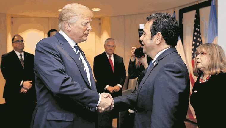 El gobierno de Jimmy Morales ha sido cercano a la administración de Donald Trump, sobre todo en temas geopolíticos, como el apoyo a Israel. (Foto Prensa Libre: Hemeroteca PL)