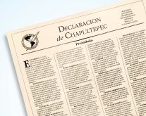 La Declaración de Chapultepec fue formulado en 1994 y complementado en 1998, a favor de la libertad de prensa. (Foto Prensa Libre: Hemeroteca PL)