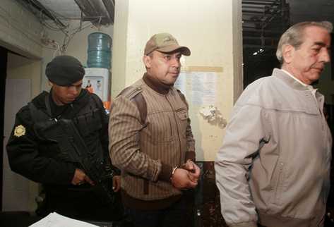 Byron Lima Oliva, detenido. (Foto Prensa Libre: Oscar Rivas)