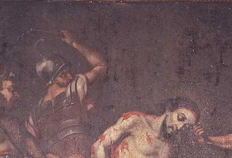 El dramatismo de La Flagelación, el contraste entre la serenidad de Cristo y la ferocidad de sus captores en Jesús ante Caifás, así como la fuerte emoción representada en La Agonía del Huerto son tan solo parte de la magnificencia de la obra de Merlo, que fueron torpemente cortados de sus marcos el miércoles último.