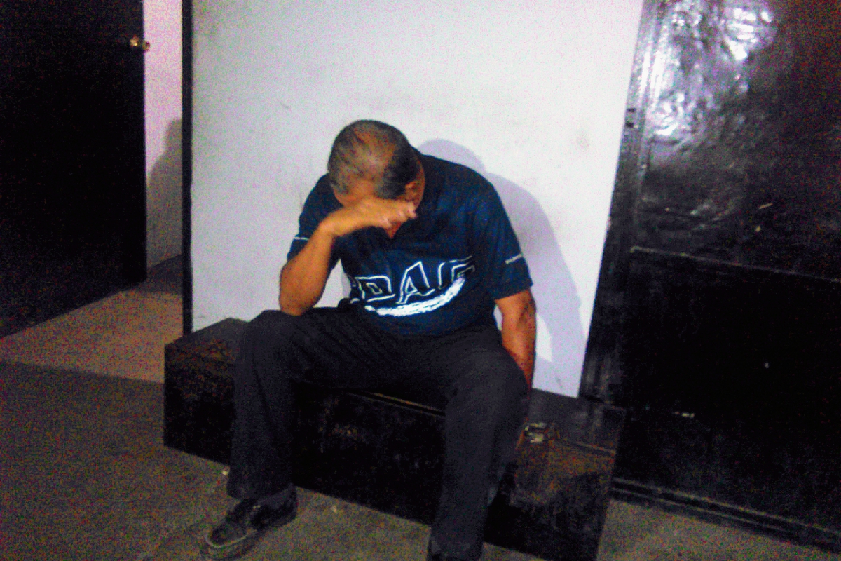 Sergio Rolando  Sandoval López fue capturado por la PNC cuando pretendía abusar de una menor, en la zona 5 de Chiquimula. (Foto Prensa Libre: Edwin Paxtor)