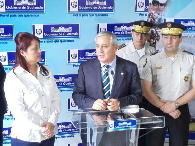 El presidente Otto Pérez Molina dice que no abandonará el cargo ( Foto Prensa Libre: Hemeroteca PL)