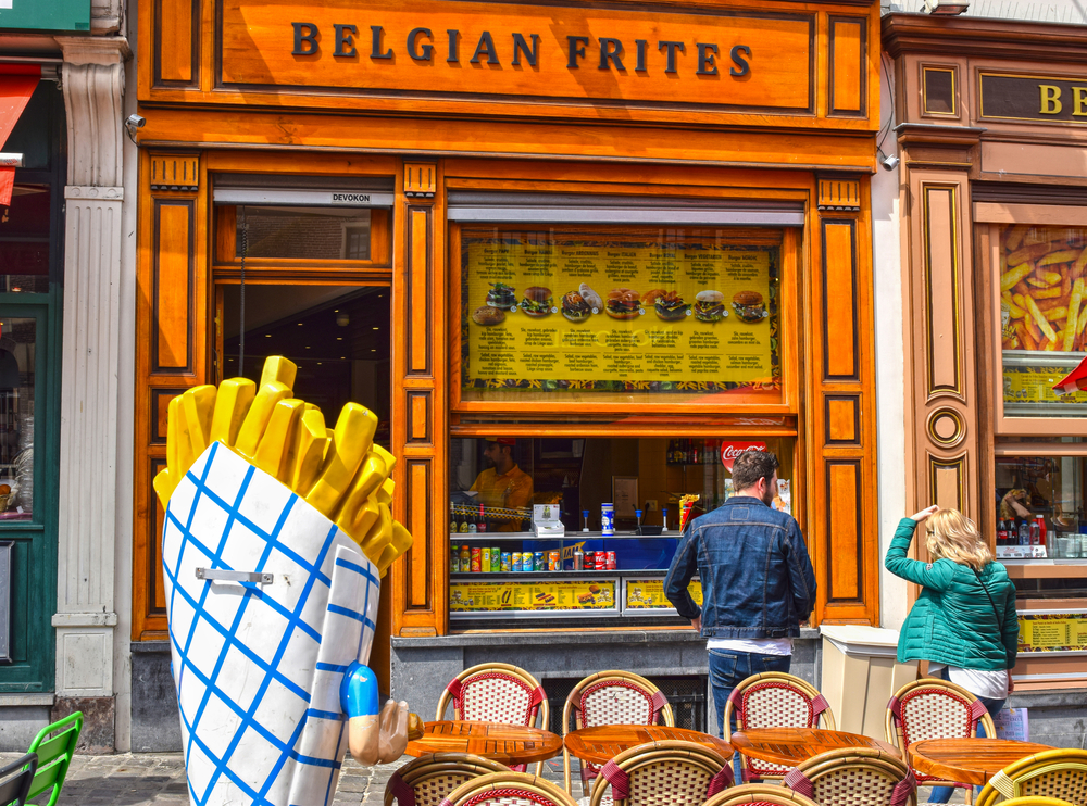 Las frituras son un emblema de Bruselas.
