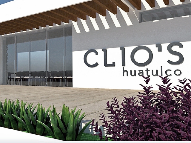 Así será la fachada del restaurante guatemalteco Clio's que abrirá próximamente en una bahía de Huatulco, México. (Foto Prensa Libre: Cortesía Clio´s)
