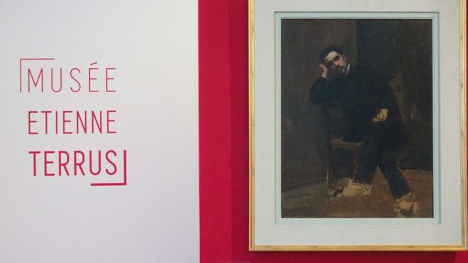 Este es un autorretrato de Étienne Terrus que está expuesto en el museo que lleva su nombre. Es una pieza original. RAYMOND ROIG/AFP/GETTY IMAGE