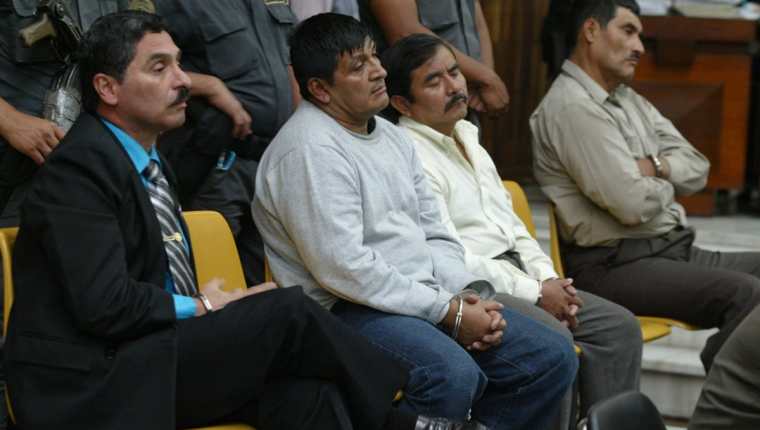 Cuatro exsmilitares recibieron la mayor condenada dictada por un tribunal por la matanza de Dos Erres. (Foto Prensa Libre: Hemeroteca PL)