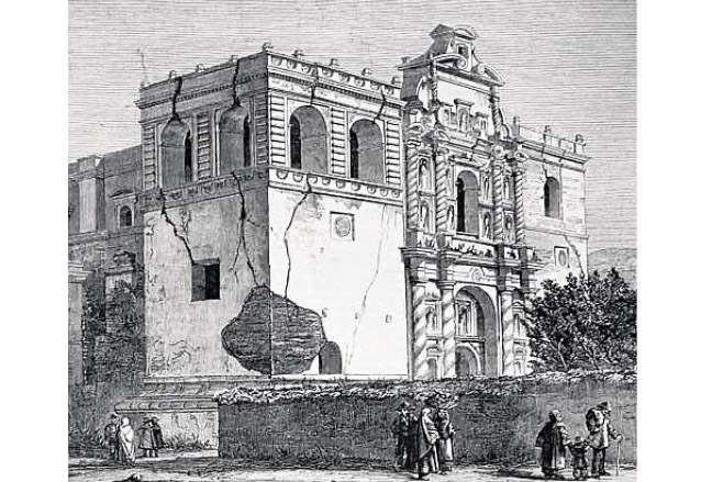 Ruinas del Templo de San Francisco a finales del siglo XIX. (Foto: Hemeroteca PL)