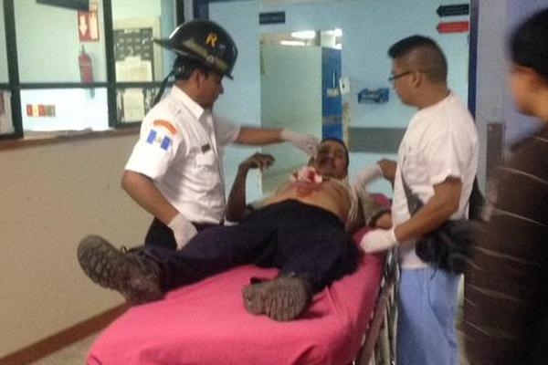  El piloto de un bus de la ruta 7, fue herido de bala cuando pasaba sobre 11 avenida y  calle Marti, zona 2<br _mce_bogus="1"/>