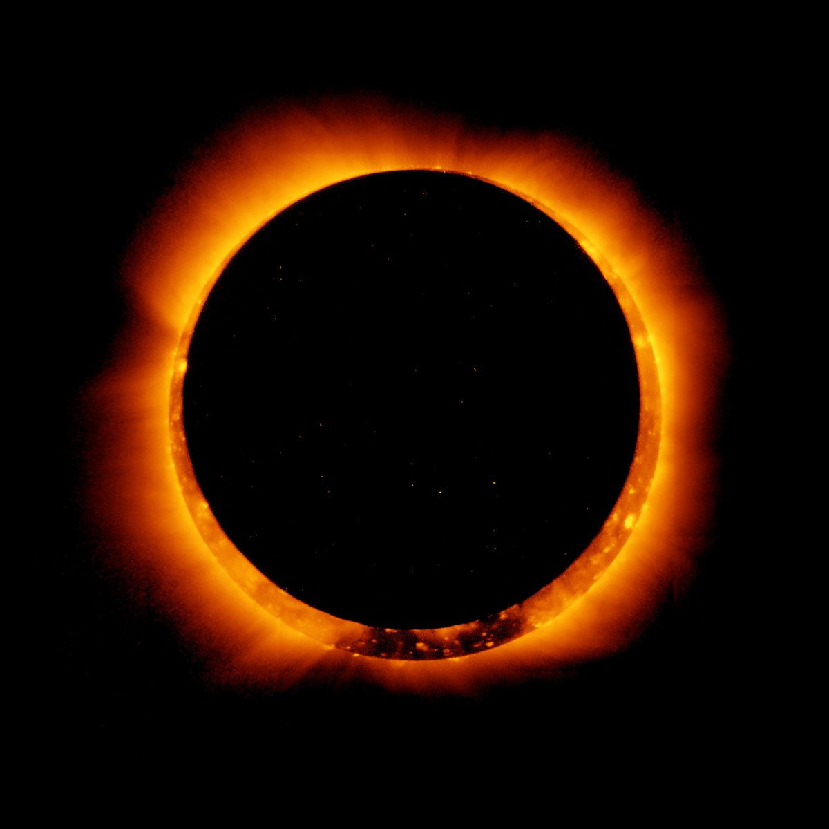 Imagen del primer eclipse anular visto en los EE. UU. desde 1994, el 20 de mayo del 2012. (Foto Prensa Libre: AFP).