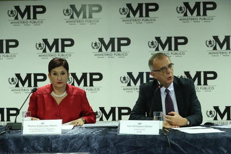 La organización Wola destacó los esfuerzos de Thelma Aldana e Iván Velásquez contra la corrupción y la impunidad. (Foto: Hemeroteca PL)