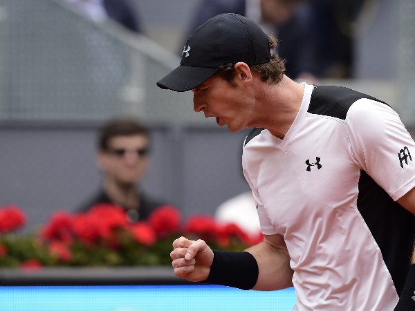 Andy Murray avanzó a la siguiente ronda del Abierto de Madrid. (Foto Prensa Libre: AFP)
