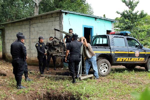 Piezas de vehículos decomisadas