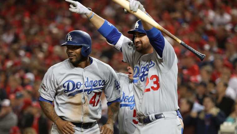 Los Dodgers avanzan a la siguiente ronda de la Liga Nacional. (Foto Prensa Libre: AFP)