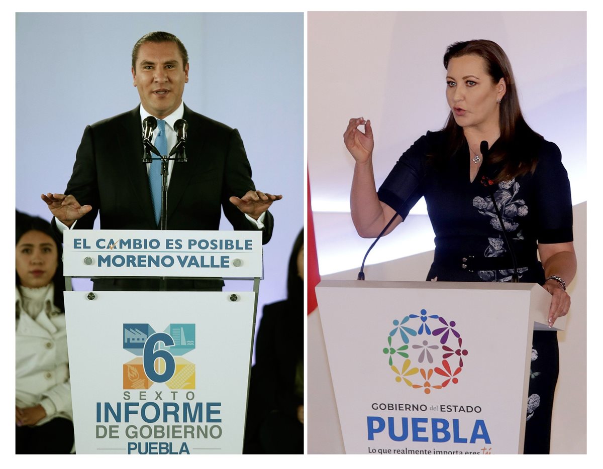 El exgobernador de Puebla, México, Rafael Moreno Valle y la actual gobernadora del mismo estado, Martha Érika Alonso, su esposa, murieron en un accidente aéreo. (Foto Prensa Libre: EFE)