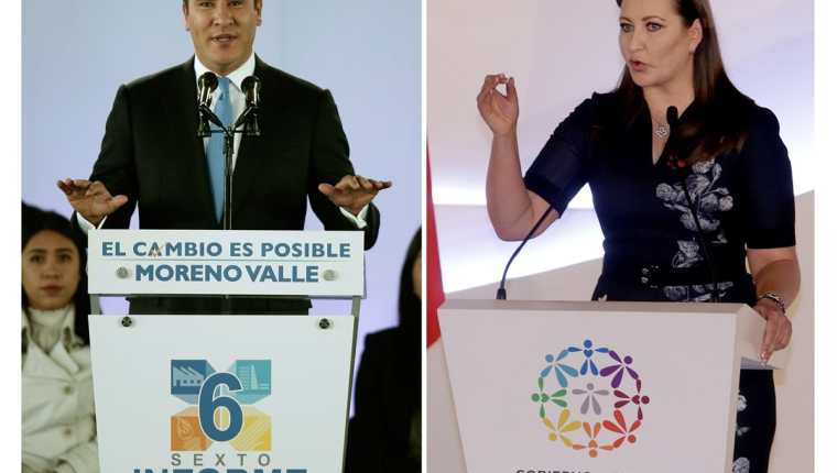 El exgobernador de Puebla, México, Rafael Moreno Valle y la actual gobernadora del mismo estado, Martha Érika Alonso, su esposa, murieron en un accidente aéreo. (Foto Prensa Libre: EFE)