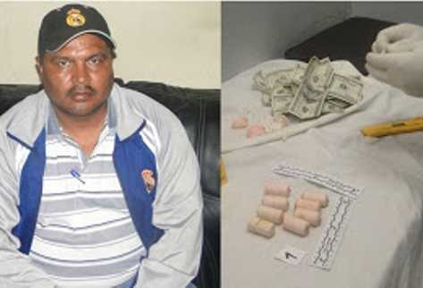 Alberto Cayetano Pérez Laparra al momento de ser capturado por la PNC (Foto Prensa libre: PNC)