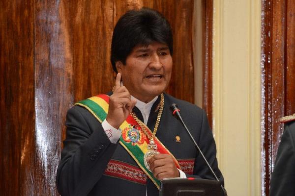 Evo Morales, presidente de Bolivia. (Foto Prensa Libre: EFE)