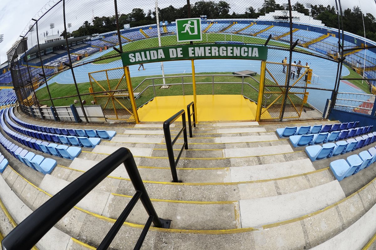 Vista panorámica del coloso de la zona 5, que se reporta listo para albergar juegos de la Sele. (Foto Prensa Libre: Francisco Sánchez)