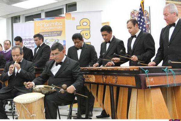 La marimba interpretó diversas melodías en EE. UU.  (Foto Prensa Libre: Ministerio de Cultura)