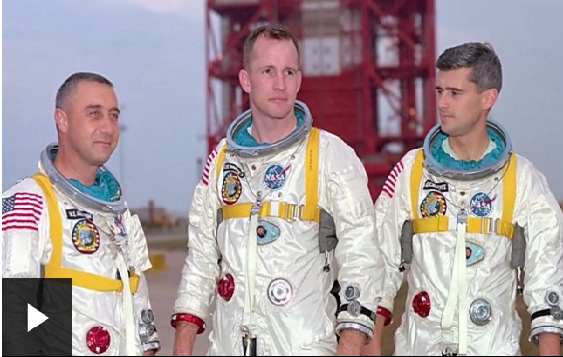 Grus Grissom, Edward White y Roger Chaffee se embarcaron en una peligrosa misión, llamada Apolo 1.