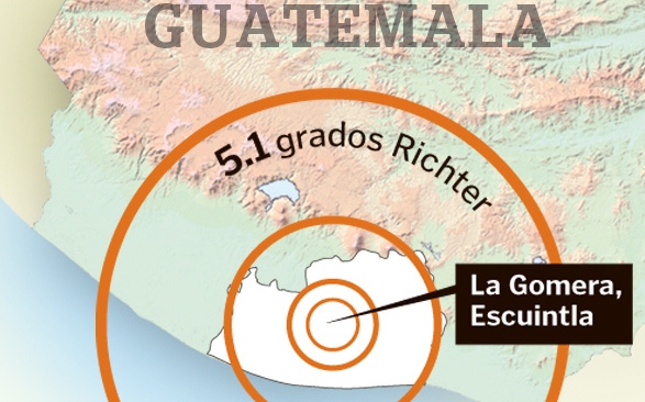 El epicentro se ubica cerca de La Gomera, Escuintla. (Foto Prensa Libre: Rossana Rojas)